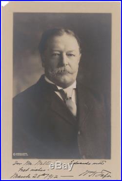 William Howard Taft Signed Photo 7.25x11 Authentic Autographed SP with with COA