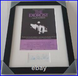 William Peter Blatty The Exorcist with COA Hand Signed Print Framed VGC