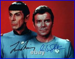 William Shatner Leonard Nimoy signed 8x10 Picture autographed photo pic with COA