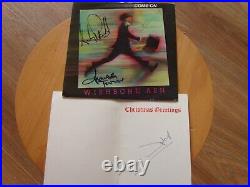 Wishbone Ash Signed Single & Signed Rare Xmas Card With Coa