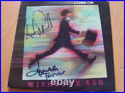 Wishbone Ash Signed Single & Signed Rare Xmas Card With Coa