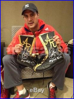 Wwe Alberto Del Rio Ring Worn Hand Signed Black Boots With Picture Proof And Coa