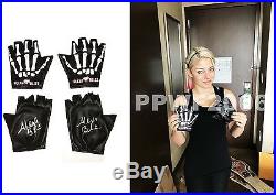 Wwe Alexa Bliss Hand Signed Autographed Pair Of Gloves With Exact Proof And Coa