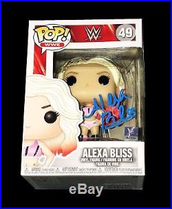 Wwe Alexa Bliss Hand Signed Autographed Pop Action Figure With Picture Proof Coa