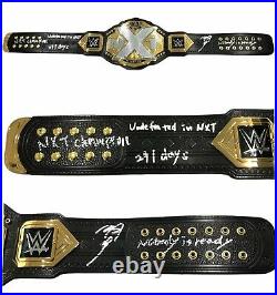 Wwe Asuka Hand Signed Autographed Nxt Womens Adult Size Belt With Proof And Coa