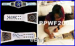 Wwe Asuka Hand Signed Autographed Smackdown Womens Belt With Proof And Coa