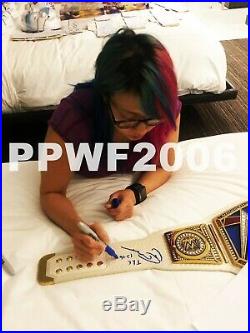 Wwe Asuka Hand Signed Autographed Smackdown Womens Belt With Proof And Coa