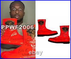 Wwe Big E Ring Worn Hand Signed Autographed New Day Boots With Proof And Coa 1