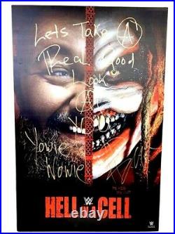 Wwe Bray Wyatt The Fiend Hand Signed Autographed 24x36 Inscribed Photo With Coa