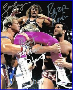 Wwe Bret Hart Luger & Razor Hand Signed Autographed 8x10 Photo With Psa Dna Coa