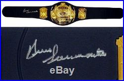 Wwe Bruno Sammartino Hand Signed Classic Winged Eagle Foam Belt With Proof & Coa