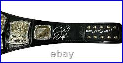 Wwe CM Punk Hand Signed Autographed Figs Inc Adult Spinner Belt With Coa Rare