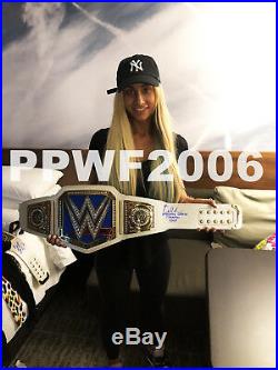 Wwe Carmella Hand Signed Autographed Adult Size Womens Belt With Proof And Coa