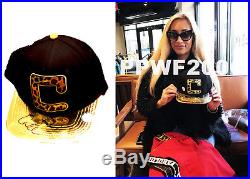 Wwe Carmella Hand Signed Autographed Snapback Hat Cap With Proof And Coa
