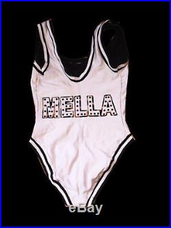 Wwe Carmella Ring Worn Hand Signed White Singlet With Picture Proof & Coa Rare
