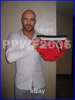 Wwe Cesaro Ring Worn Hand Signed Wrestling Trunks With Exact Picture Proof & Coa