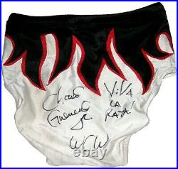 Wwe Chavo Guerrero Ring Worn Hand Signed Autographed Trunks With Proof And Coa 1