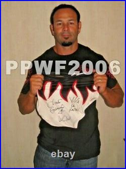 Wwe Chavo Guerrero Ring Worn Hand Signed Autographed Trunks With Proof And Coa 1