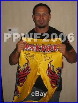 Wwe Chavo Guerrero Ring Worn Hand Signed Tights With Proof And Coa 3
