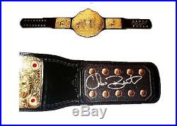 Wwe Chris Benoit Hand Signed Autographed World Heavyweight Adult Belt With Coa