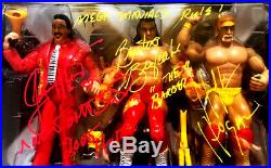 Wwe Classic 3 Pack Mega Maniacs Hand Signed Autographed Action Figure With Coa