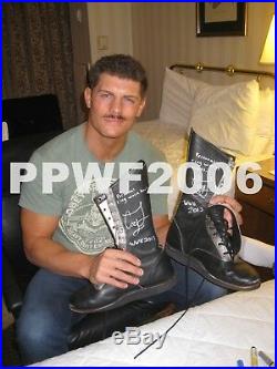 Wwe Cody Rhodes Ring Worn And Hand Signed Wrestling Boots With Pic Proof And Coa