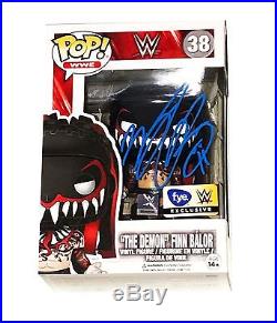 Wwe Finn Balor Hand Signed Demon Funko Pop 38 Action Figure With Proof And Coa