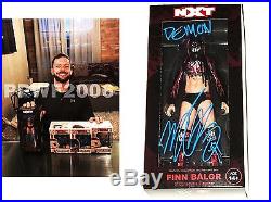Wwe Finn Balor Hand Signed Demon Statue Action Figure 2k16 With Photo Proof Coa