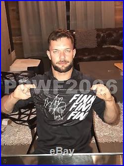 Wwe Finn Balor Hand Signed Ring Worn Trunks And Kneepads With Pic Proof Coa