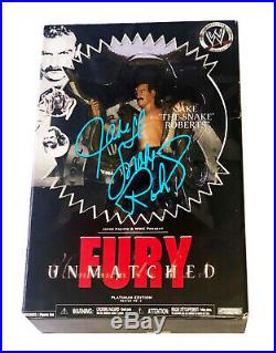 Wwe Jake The Snake Roberts Hand Signed Unmatched Fury Autographed Toy With Coa