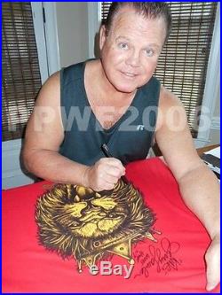 Wwe Jerry The King Lawler Ring Worn Hand Signed T-shirt With Exact Proof Coa 5