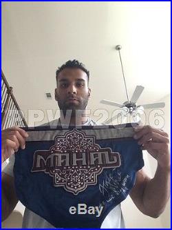 Wwe Jinder Mahal Ring Worn 3mb Hand Signed Trunks With Picture Proof And Coa 2