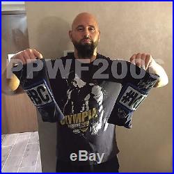 Wwe Karl Anderson Ring Worn Signed The Club Trunks & Pads With Picture Proof Coa