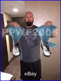 Wwe Luke Gallows Ring Worn Hand Signed The Club Boots With Picture Proof Coa 2