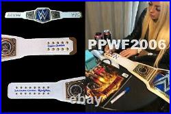 Wwe Mandy Rose Hand Signed Autographed Smackdown Womens Belt With Proof And Coa