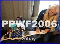 Wwe Mandy Rose Hand Signed Autographed Smackdown Womens Belt With Proof And Coa