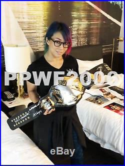 Wwe Nxt Asuka Hand Signed Autographed Adult Size Womens Belt With Proof And Coa