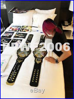 Wwe Nxt Asuka Hand Signed Autographed Adult Size Womens Belt With Proof And Coa