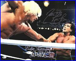 Wwe Ric Flair And Ricky Steamboat Hand Signed 16x20 Photo With Beckett Loa Coa 1