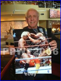 Wwe Ric Flair Hand Signed Autographed 16x20 Photo With Proof And Beckett Coa 2
