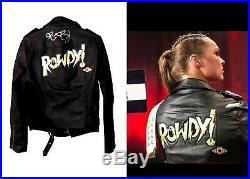 Wwe Ronda Rousey Ring Worn Hand Signed Autographed Jacket With Coa From The Wwe