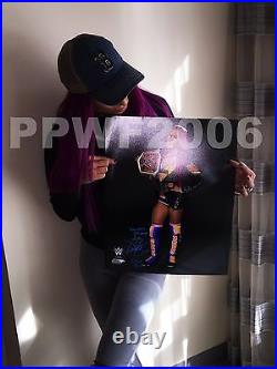 Wwe Sasha Banks Hand Signed Autographed 16x20 Photo With Proof And Beckett Coa 1