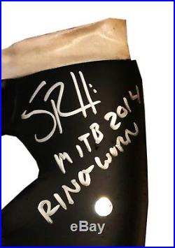 Wwe Seth Rollins Ring Worn Money In The Bank 2014 Hand Signed Kneepad With Coa
