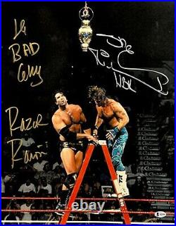 Wwe Shawn Michaels And Razor Ramon Hand Signed 16x20 Photo With Beckett Loa Coa