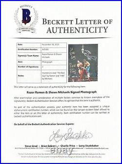 Wwe Shawn Michaels And Razor Ramon Hand Signed 16x20 Photo With Beckett Loa Coa