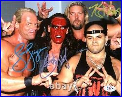 Wwe Sting Kevin Nash Lex Luger Hand Signed Autographed 8x10 Photo With Psa Coa