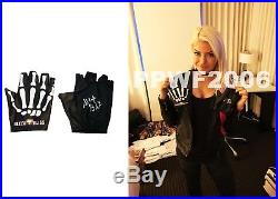Wwe The Goddess Alexa Bliss Hand Signed Autographed Gloves With Pic Proof & Coa