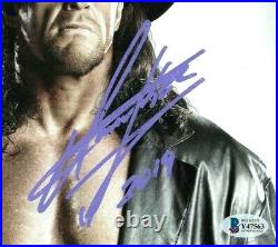 Wwe The Undertaker Hand Signed Autographed 8x10 Photo With Beckett Coa Rare 21