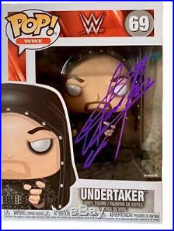 Wwe The Undertaker Hand Signed Autographed Funko Pop Toy Very Rare With Coa