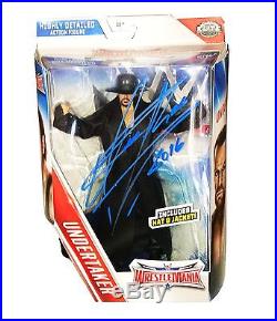 Wwe The Undertaker Hand Signed Autographed Mattel Toy Action Figure With Coa